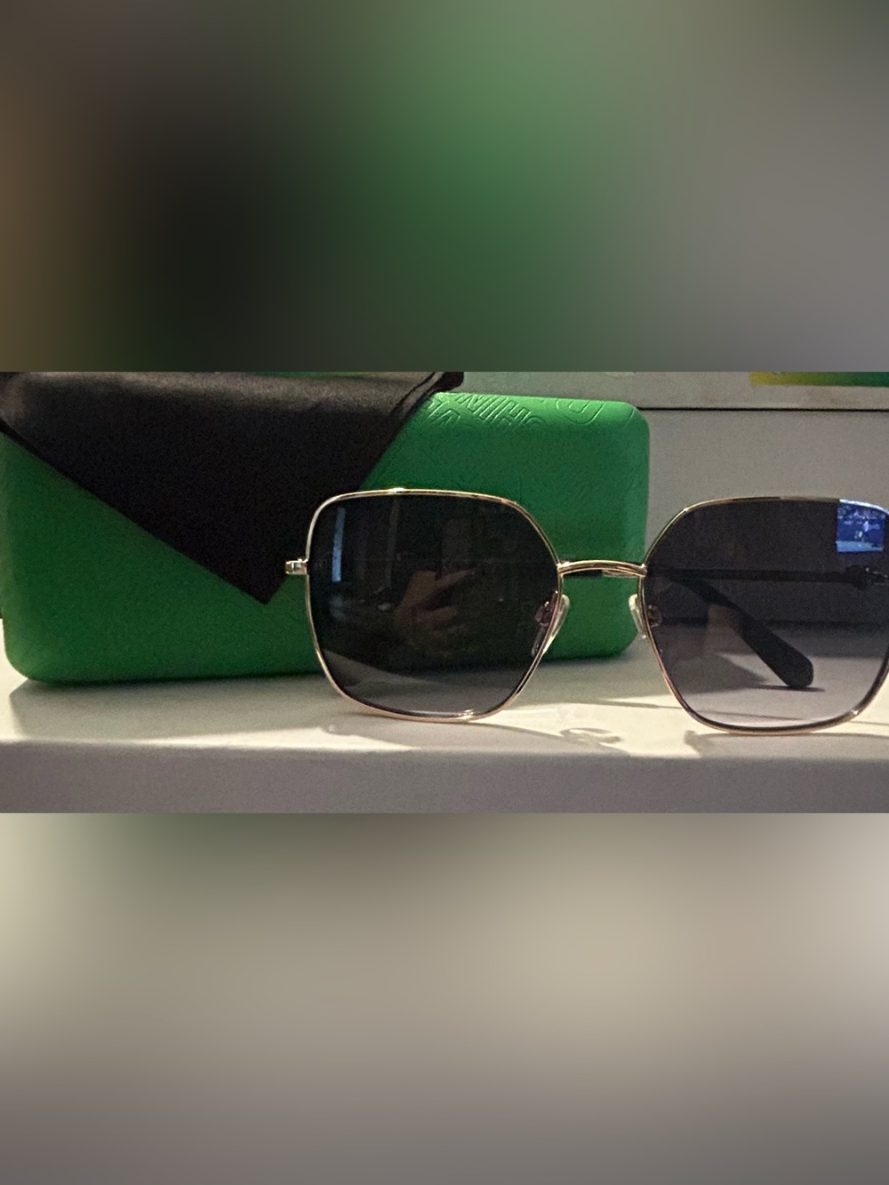Love Moschino Gold Sunglasses